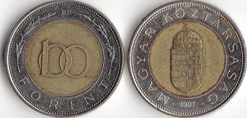 Европска Европска Унгарија 100 Фулин Монета Две Бои Метални Монети Инкрустирани Монети Година Случаен Странски Монети 5 Филер Монети Година