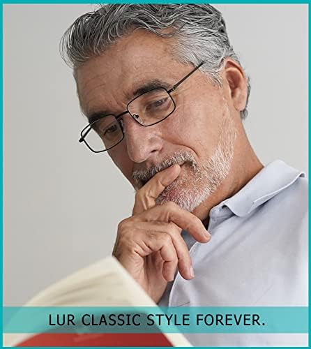 Лур 6 пакува класични очила за читање + 3 пакувања со метали за читање