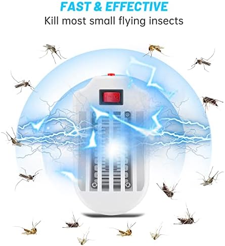 Затворен бубачки Запер за дома, електричен комарци Запер во затворен приклучок, мала ламба за убијци на комарци и гнат за спална соба,