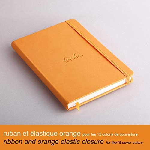 Родија Родијарама WebNoteBook - Подредени 96 листови - 5 1/2 x 8 1/4 - портокалова покривка