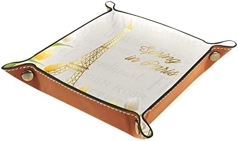 Накит Дисплеј Кутија За Складирање Прстен Обетки Кутија За Накит Држач За Прстен Случај Ајфелова Кула И Лале