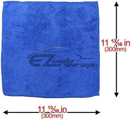 Ezauto Wrap 25 парчиња микрофибер чистење крпа крпа за крпа за крпа за лаптоп за полирање бесплатно ултра мека автоматска детали за повеќенаменска