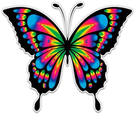 GT графика Прекрасна пеперутка на виножито - налепница за водоотпорна декларација за винил