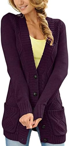 Cardigan џемпери за жени отворено предно модно копче надолу по цветни печатени буци за надворешна облека зимски палта со џебови