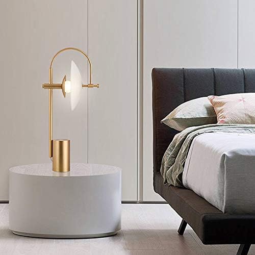 Zhyh Табела за ламби за кревети за постелнина стаклена маса за ламба едноставна железна биро за светло декор светлосни тела
