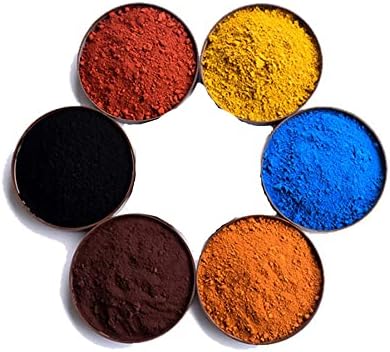 Умид козметика одделение, железен оксид во прав 6 пакет, бетонски пигмент, малтер, црн оксид, жолто црвено сино портокалово