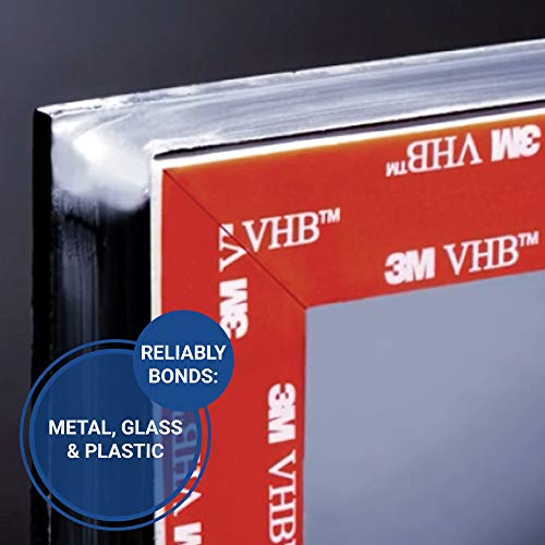 3М VHB лента 4991, 1/8 x 5 јарди, сива, двостран, трајна, голема јачина, долгорочна издржливост