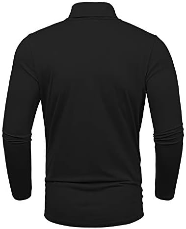Амсуријарска машка маица маица тенок вклопуваат долги ракави Основни термички обични кошули за пулвер
