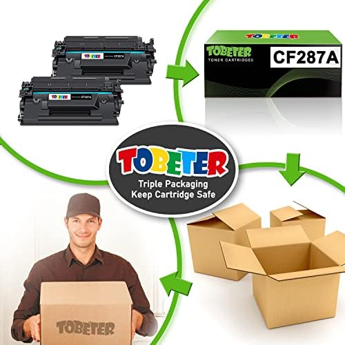 Замена на касети со компатибилен Tobeter CF287A 87A Тонер за HP CF287A 287A 87 287 87X CF287X 287X за печатачот Laserjet Pro M501 M501DN Enterprise