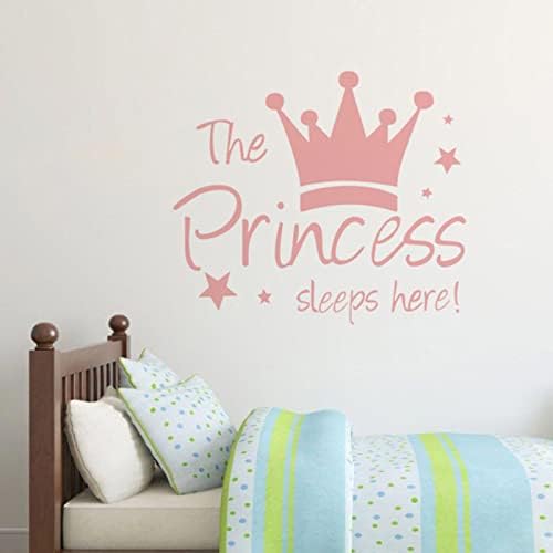 Отстранлив Налепница За Ѕид На Принцезата Налепница За Круна Ѕид За Девојки Декор За Спална Соба Детска Соба Украси За Уметнички