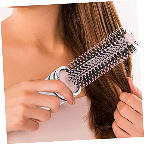 Исцелиран преносен чешел за виткање задева чешли за жени кои патуваат четки за коса за жени четкичка за коса, тркалезна четка