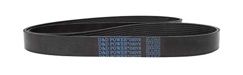 D&засилувач; D PowerDrive 8PK0915 Метрички Стандард Замена Појас, гума, 8