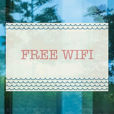 CGSignLab | Слободен WiFi-Наутички БранПрозорец Прицврстување | 36x24