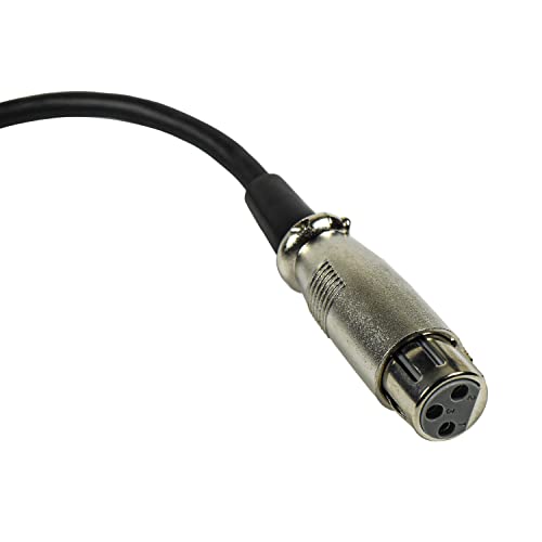 HQRP 3,5 mm до XLR Femaleенски кабел за 3-пински кабел се вклопува во аудио-Техника ATM710, ATM73A, ATR2100-USB, BP4071, BP4071L, U873R,