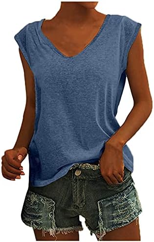 Женски кошули за трчање маица обична капа за ракав елек цврста лабава блуза одговара на резервоарот врвови 2023 основни маички