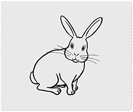 Азиеда 2 x 'Siting Rabbit' микрофибер леќи/чаши за чистење на крпи за чистење
