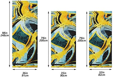 Декорација на вратите Enevotx Прекрасна боја Апстракт вектор илустрација Влез Влез декорација Издржлив украс на ткаенина за врата со повеќе