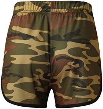 Wabtum Mens Shorts Атлетски, високи половини еластични шорцеви за половината за мажи повеќе џеб исечени памучни панталони летни тренинзи шорцеви