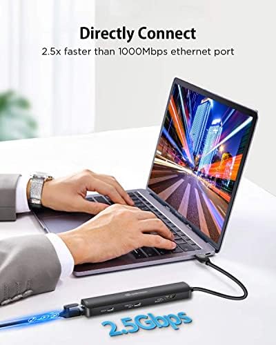 ANKMAX USB C Hub P64HG2 Multiport Адаптер, 8K@60hz HDMI, 10GBPS USB-a &засилувач; USB-C Порти За Податоци, 2.5 Gb Етернет Порта,