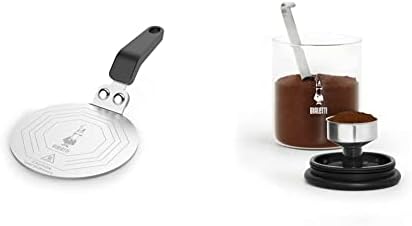 Плоча од не'рѓосувачки челик Bialetti, Адаптер за готвење на дифузори за топлина, Тегла за челик и паметно кафе: Направено во стакло