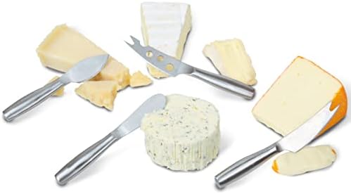 Сирење од не'рѓосувачки челик од Боска 4 ножеви - мини ножеви за сите типови сирење - мултифункционално сирење на сирење - рачен