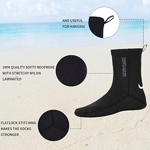 Водоотпорни чорапи на LixufrHK Neoprene 2мм нуркачки чорап за песок доказ забојкарски одбојка чорап за спортски спортови на
