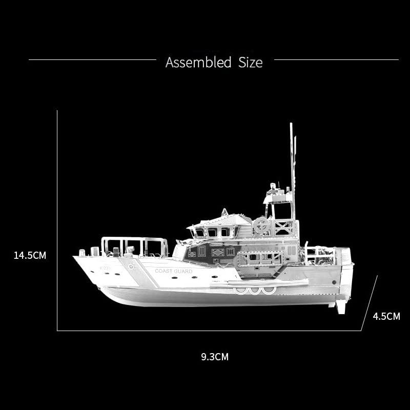 Teckeen 1: 100 3D метални комплети модел на живот за спасување модел Симулација на борбени бродови во воена наука Изложба модел