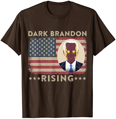 Темниот Брендон се крева темни Брендон Поради про Бајден САД знаме маица