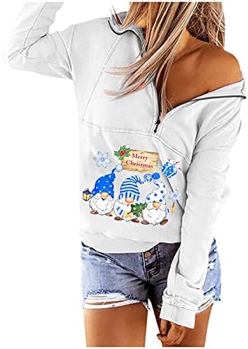 Џемпери за жени: женска боја блок џемпер со долги ракави патент лабава пулвер врвови кошули активна облека што работи јакна