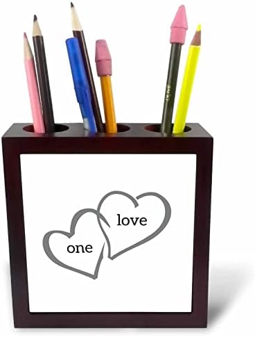 3дроза Слика На Две Срца Гушкање Со Текст Една Љубов-Плочка Пенкало Носителите