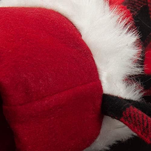 Декорација на Ноќта на вештерките Rnntrur Божиќни чорапи, Божиќни црни и црвени мрежни чорапи, Божиќни украси слатки