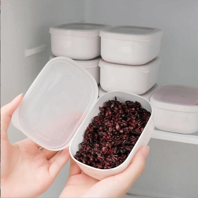 Кутија за замрзнување за пакување ОРИЗ ЛВОДА, оброк за намалување на маснотиите од кафеав ориз, квантитативна кутија бенто, мала кутија