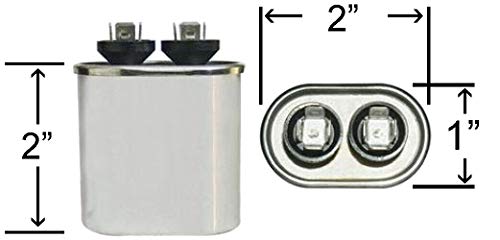 Климак овален кондензатор - одговара на Ленокс 22W78 22W7801 | 5 UF MFD 370/440 Volt Vac