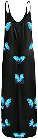 Nybw Пуловер Долга Големина На Печатење Плус Фустани Цвет О-Вратот Жени Без Ракави Летен Женски Фустан Фустан