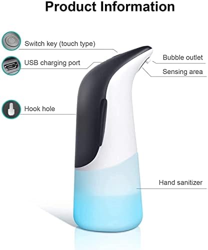 DVTEL Автоматска индукција пена за пена мобилен телефон за миење сапун за меурчиња за меурчиња за цртан филм за домаќинство монтиран погоден