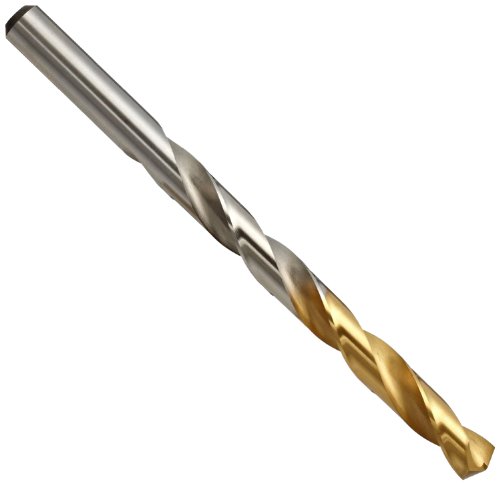 Yg-1 d2gp со голема брзина челик злато-p работнички бит, калај финиш, исправен шанк, бавна спирала, 135 степени, 2-5/8 дијаметар x 3-7/8