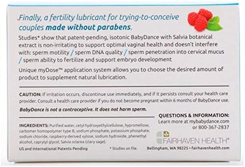 Плодност за плодност за плодност на сперматозоиди Пријателски и безбеден луб за парови кои се обидуваат да забременат -нема парабени, подмачкувајте без да им наште