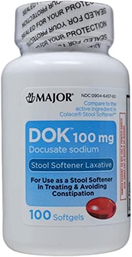 Доксеат натриум столче омекнувач Docqlace - 100 Softgels
