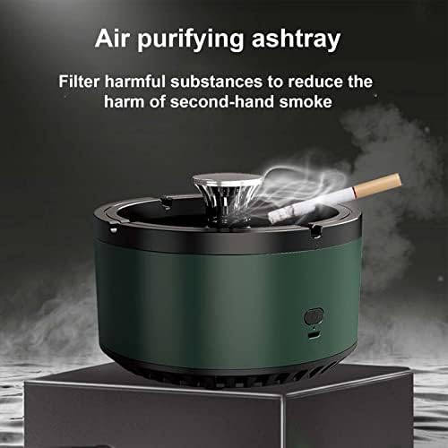 Jatasi Ashtray, паметен филтер Аштрај | Одвојлив прочистувач на воздухот без чад од пепел - без чад од чад за дома, прочистувач на воздухот