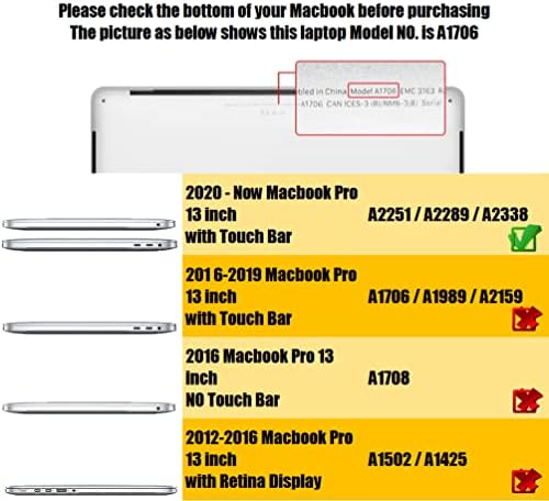 Se7enline Компатибилен Со Macbook Pro 13 Инчен Случај 2023 2022 2021 2020 Модел М1/М2 А2338/А2251/А2289 Мат Лаптоп Хард Школка