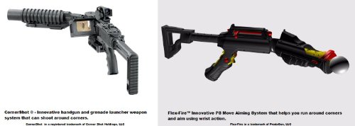 Flex-Fire пушка за PS3 / PlayStation Поместете го додатокот за прицврстување со пиштол