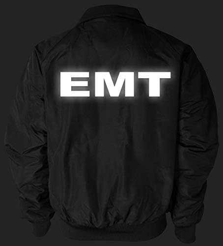 Qraphic Tee EMT Тешка Категорија Јакна, Рефлектирачки Лого, руно Тело Поставата &засилувач; полифил ракав поставата јакна, Итна Медицинска