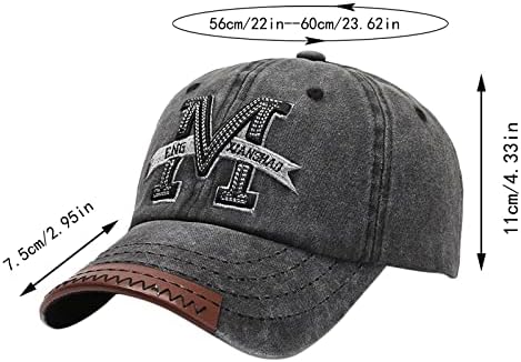 Гроздобер капа за камионџии за мажи, жени графички памук бејзбол камионџија капа, тексас за заштита на сонцето, риболов капа
