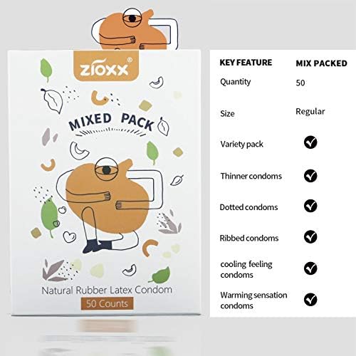 Zioxx 5 во 1 задоволство Подмачкани кондоми мултипак од 50