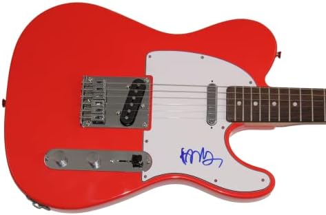 Ханс Зимер потпиша автограм со целосна големина Црвена фендер Телекастер Електрична гитара w/ Jamesејмс Спенс автентикација JSA