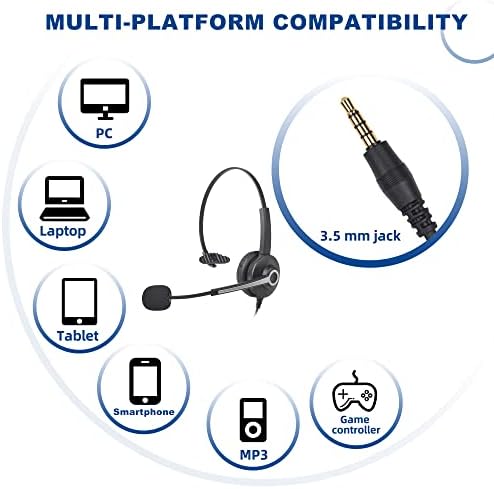 Voistek USB, 3,5 mm, RJ9, слушалки