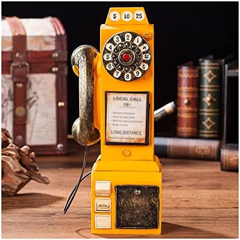 Фиксен Телефон Класичен Ретро Копче Телефон Монтиран На Ѕид, 9х6х24, 5см, Монтиран Гроздобер Телефон, Цврст И Лесен За Чистење