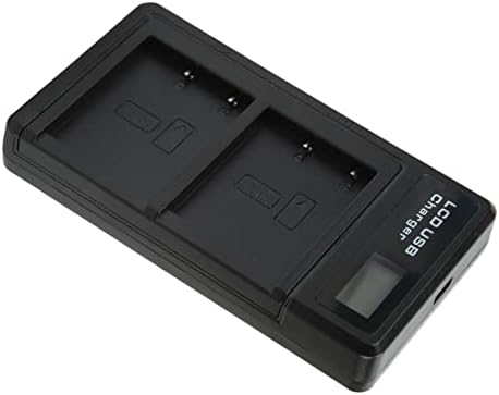LANTRO JS USB Полнач Со Двојно Полнење ЗА FUJI Np W126 Батерија, ЛЦД-Екран, Приклучоци За Двојно Полнење И Дизајн На Безбедносно Коло