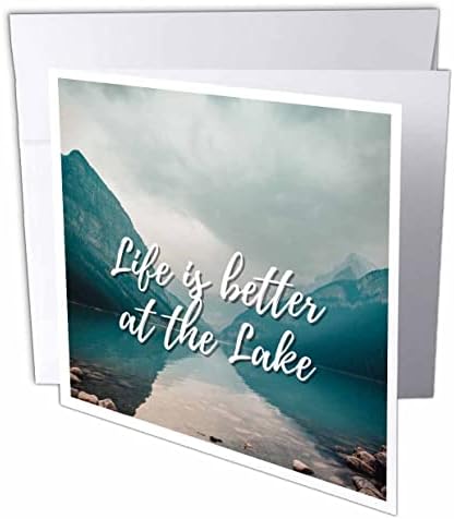 3дроза Слика На Езеро Со Текст На Животот Е Подобра на Езерото - Честитки