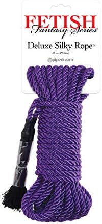 Производи од пиперка Фетиш фантазија серија Делукс свиленкато јаже, виолетова
